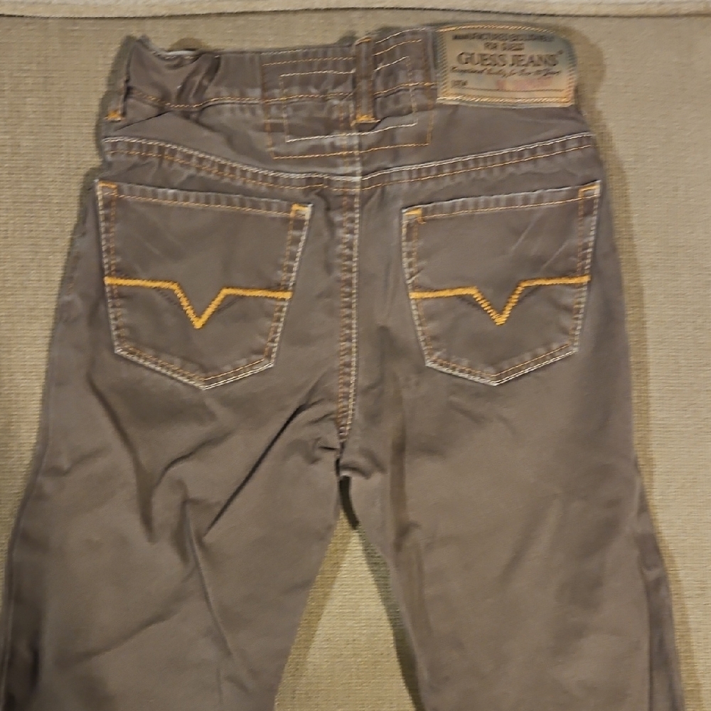 Guess Brown Jeans with Signature Stitching
